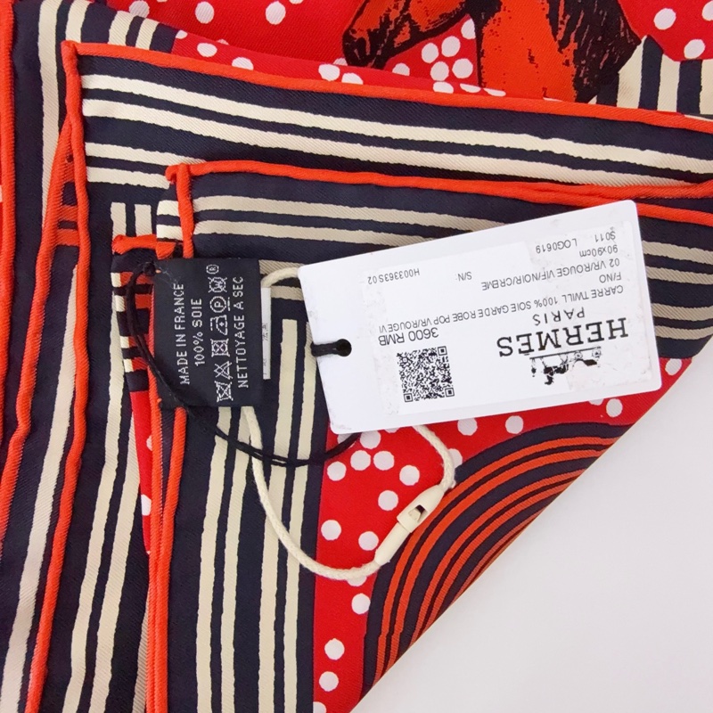 Hermes愛馬仕絲巾 90*90-7