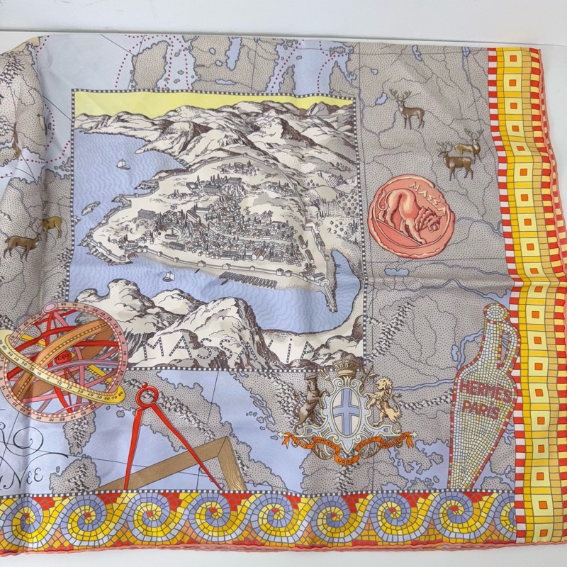 Hermes 愛馬仕絲巾 90*90-1