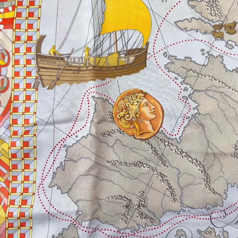 Hermes 愛馬仕絲巾 90*90-4