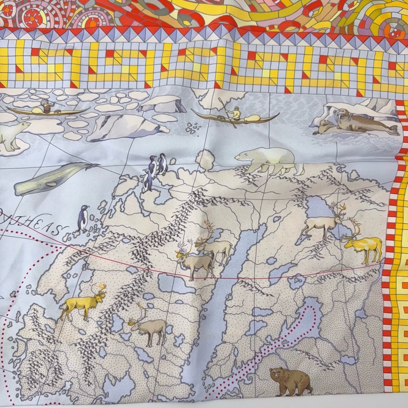 Hermes 愛馬仕絲巾 90*90-5