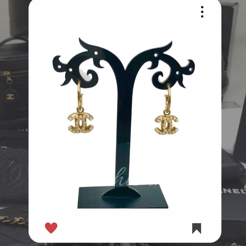 🛍️🎁 雙12🔥 12月新品上架 聖誕節🎄💖 新款 香奈兒 Chanel 金色仿珍珠耳環 🔥 香奈兒熱賣款 香奈兒經典款 耳環 CHANEL EARRING-0