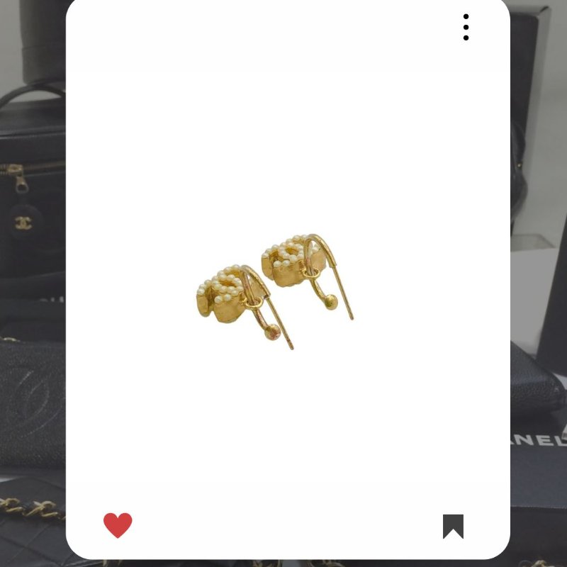 🛍️🎁 雙12🔥 12月新品上架 聖誕節🎄💖 新款 香奈兒 Chanel 金色仿珍珠耳環 🔥 香奈兒熱賣款 香奈兒經典款 耳環 CHANEL EARRING-2