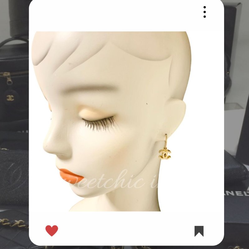 🛍️🎁 雙12🔥 12月新品上架 聖誕節🎄💖 新款 香奈兒 Chanel 金色仿珍珠耳環 🔥 香奈兒熱賣款 香奈兒經典款 耳環 CHANEL EARRING-3