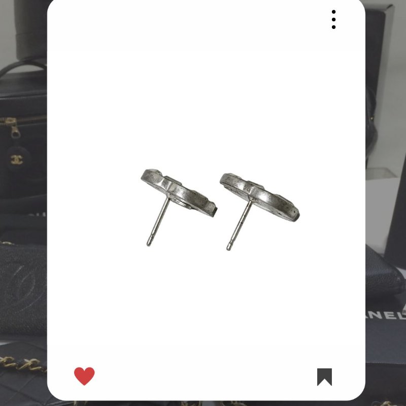 🛍️🎁 雙12🔥 12月新品上架 聖誕節🎄💖 新款 香奈兒 Chanel 銀色雙CC 耳環 🔥 香奈兒熱賣款 香奈兒經典款 耳環 CHANEL EARRING-2