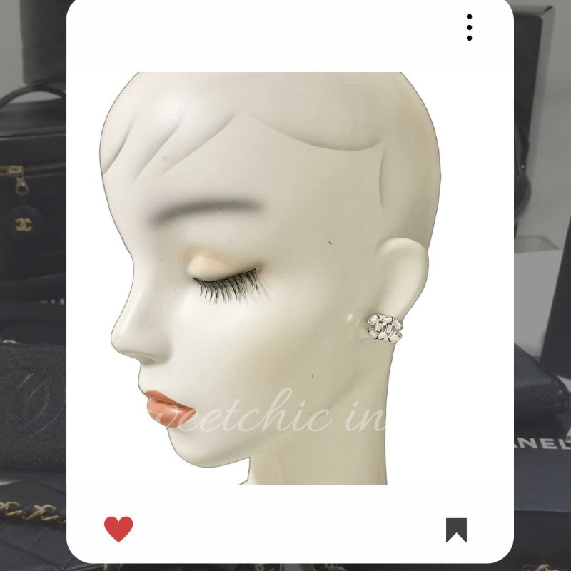 🛍️🎁 雙12🔥 12月新品上架 聖誕節🎄💖 新款 香奈兒 Chanel 銀色雙CC 耳環 🔥 香奈兒熱賣款 香奈兒經典款 耳環 CHANEL EARRING-4