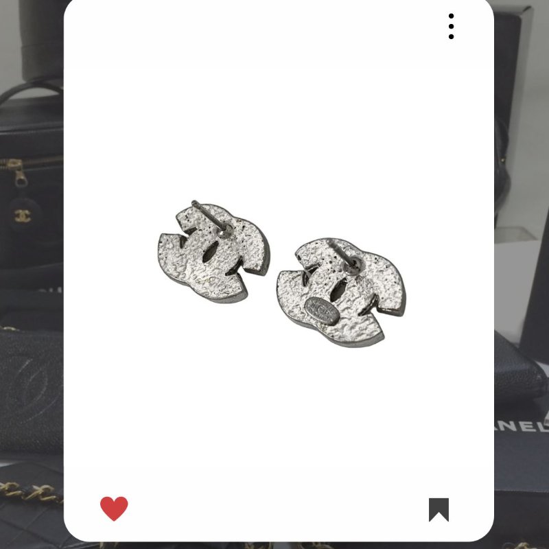 🛍️🎁 雙12🔥 12月新品上架 聖誕節🎄💖 新款 香奈兒 Chanel 銀色雙CC 耳環 🔥 香奈兒熱賣款 香奈兒經典款 耳環 CHANEL EARRING-7