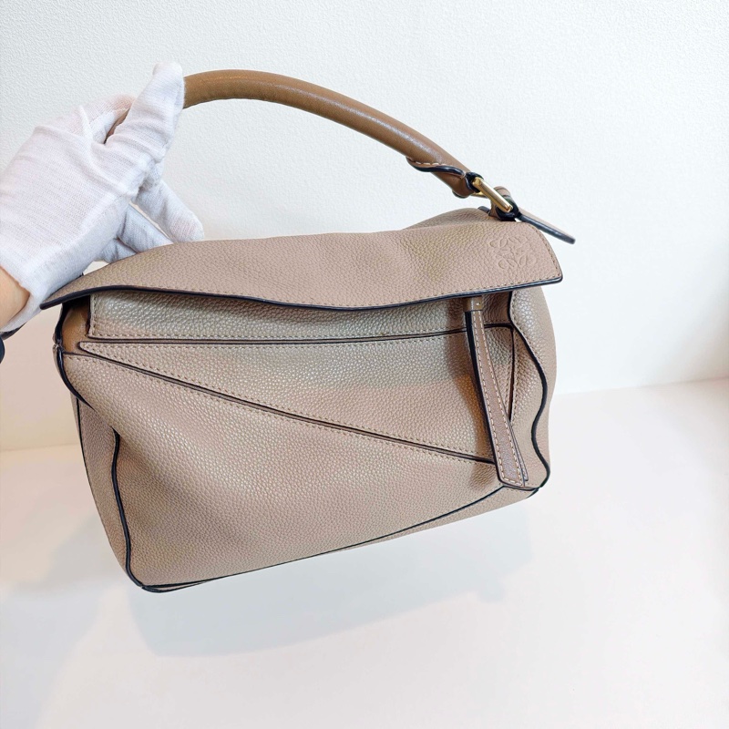 羅意威loewe puzzle 幾何包 小號 卡其色牛皮-0