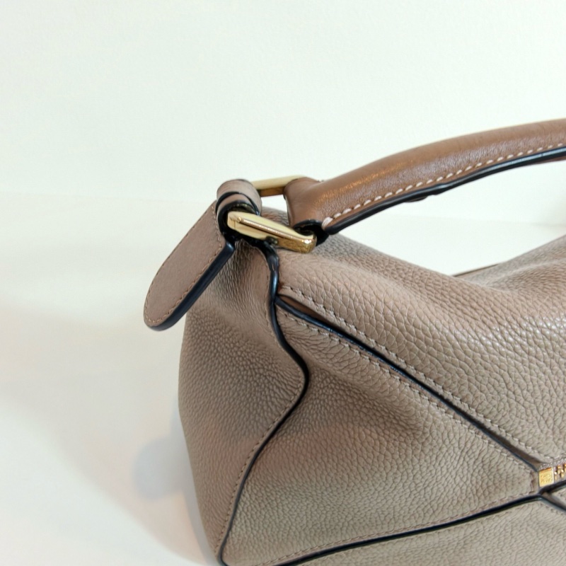 羅意威loewe puzzle 幾何包 小號 卡其色牛皮-12