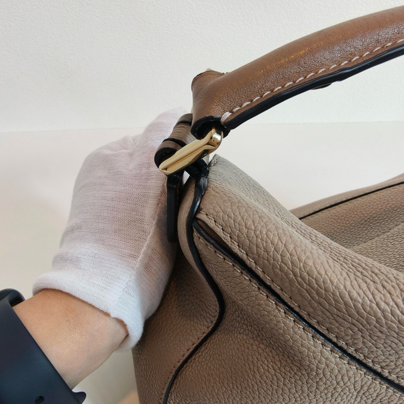 羅意威loewe puzzle 幾何包 小號 卡其色牛皮-13