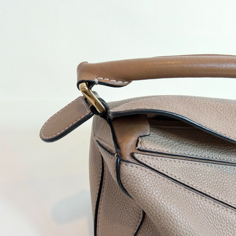 羅意威loewe puzzle 幾何包 小號 卡其色牛皮-15