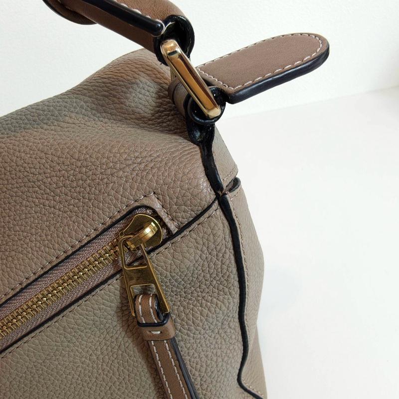 羅意威loewe puzzle 幾何包 小號 卡其色牛皮-16