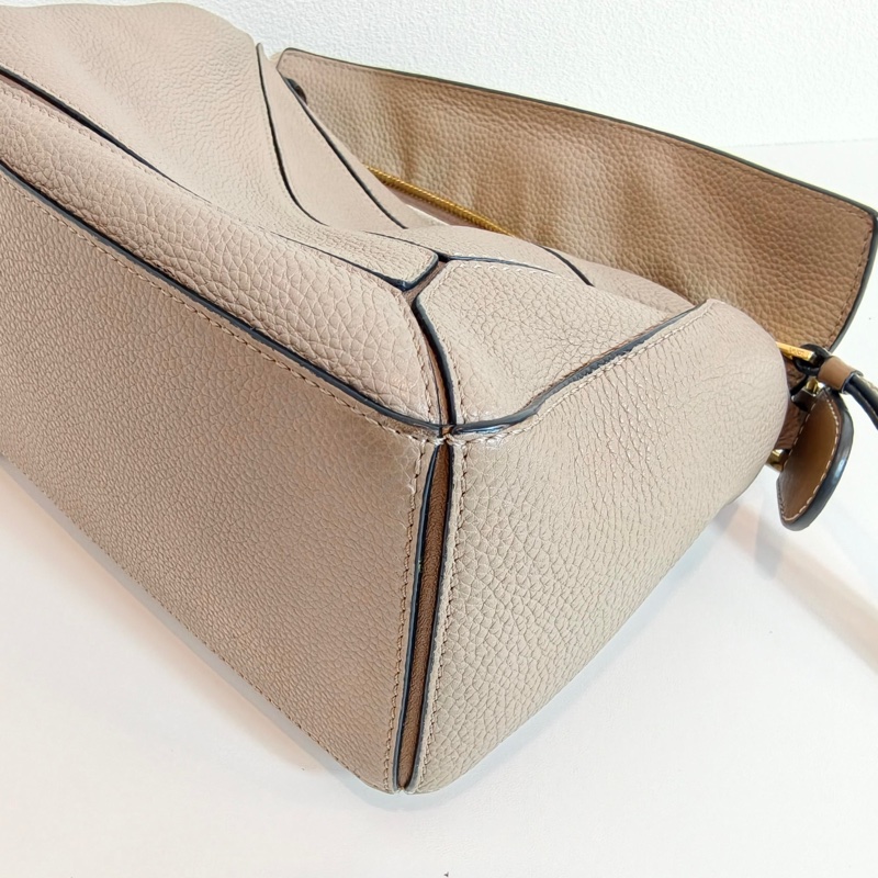 羅意威loewe puzzle 幾何包 小號 卡其色牛皮-19