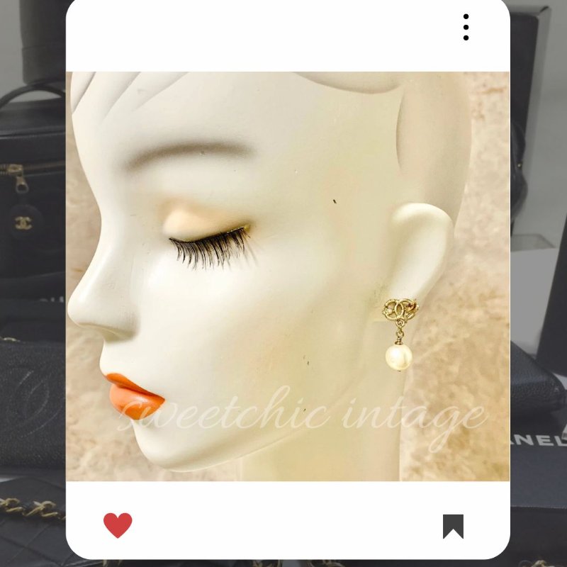 🛍️🎁 雙12🔥 12月新品上架 聖誕節🎄💖 極美 新款 香奈兒 Chanel 銀色 金色COCO 珍珠耳環 🔥 香奈兒熱賣款 香奈兒經典款 耳環 CHANEL EARRING-2