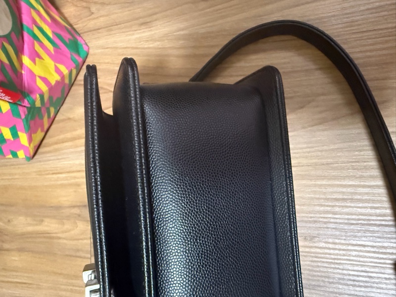 Chanel boy25黑銀-5