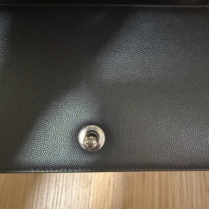 Chanel boy25黑銀-7