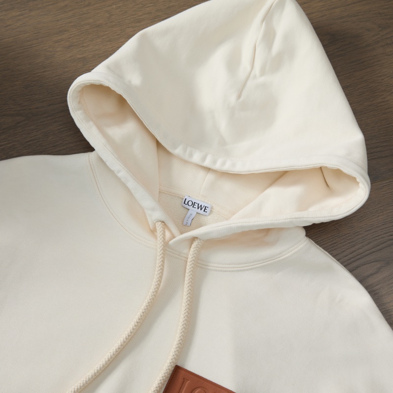❤️LOEWE 秋冬百搭 白色帶帽衫-5