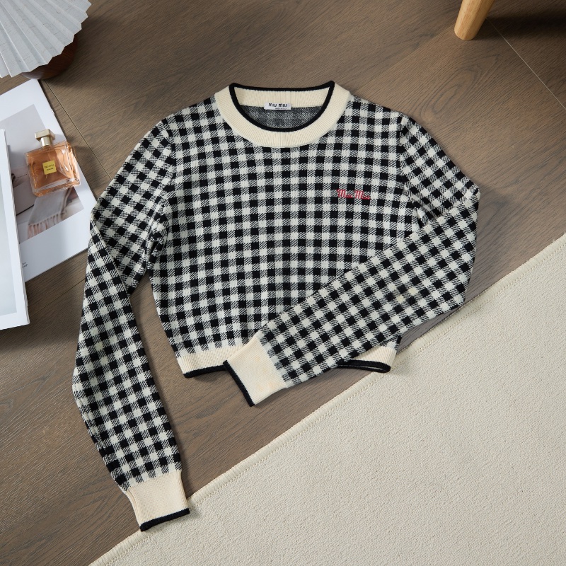 ❤️ MIU MIU  張員瑛同款 時尚毛衣-3
