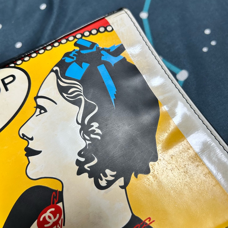 CHANEL COCO女士 vintage 2021 Just a drop of No.5 comic clutch漫畫風收納包-3