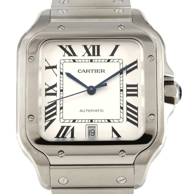卡地亞 Santos de LM WSSA0018 不鏽鋼自動腕錶-0