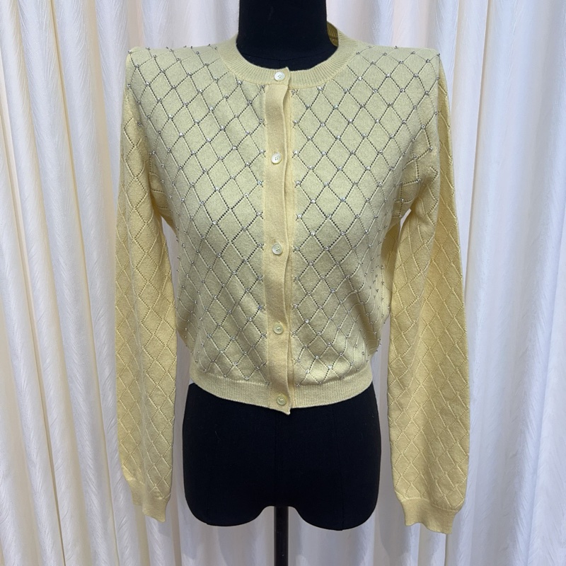 Miumiu 繆繆 張元英同款開衫滿鑽 42碼-2