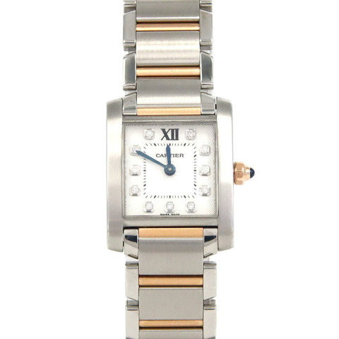 卡地亞 Tank Française SM PG 組合 11P WE110004 SSxPG 石英腕錶