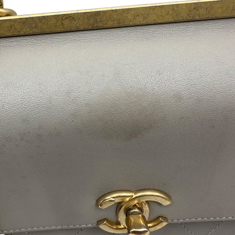 【美收精品】CHANEL 灰色康朋鏈條肩背包 C-４【隔月月中將轉賣至日本 上架期限30天】-2