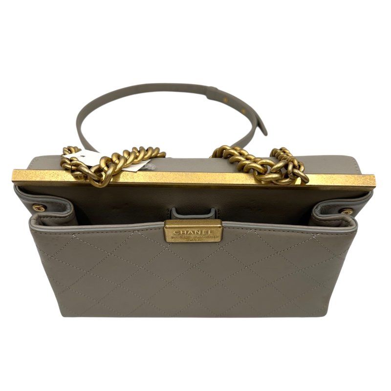 【美收精品】CHANEL 灰色康朋鏈條肩背包 C-４【隔月月中將轉賣至日本 上架期限30天】-9