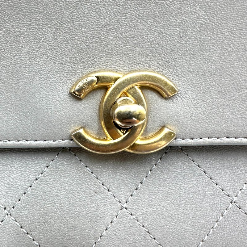 【美收精品】CHANEL 灰色康朋鏈條肩背包 C-４【隔月月中將轉賣至日本 上架期限30天】-11