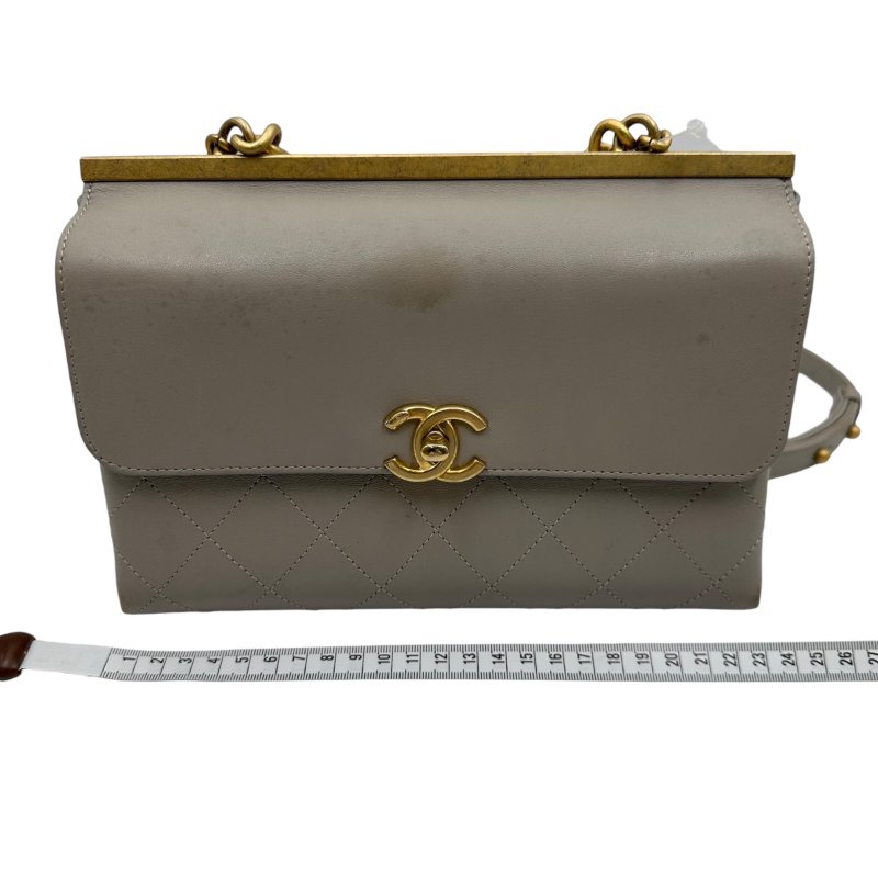 【美收精品】CHANEL 灰色康朋鏈條肩背包 C-４【隔月月中將轉賣至日本 上架期限30天】-15