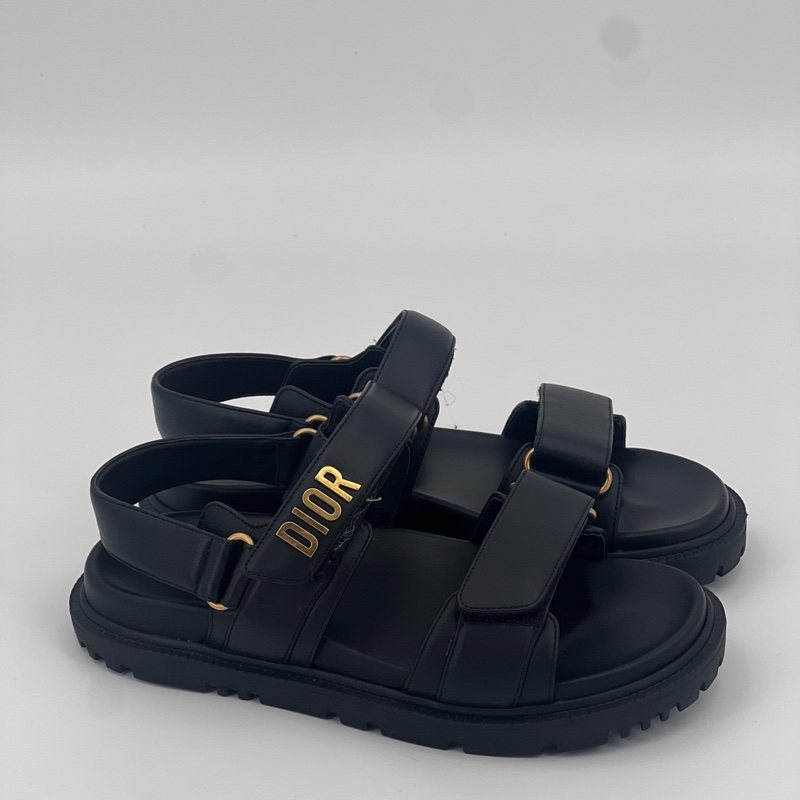 98新 Dior迪奧 魔術貼涼鞋 37.5碼-0