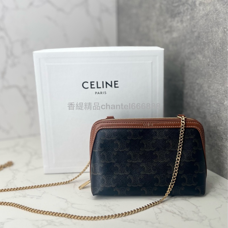 💗香緹國際精品💗 Celine 鏈袋化妝包 極新-0