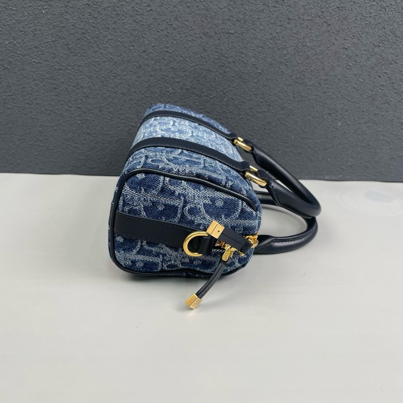 Dior迪奧 丹寧牛仔Groove迷你波士頓包 尺寸約16.5*9*7.5cm。-3