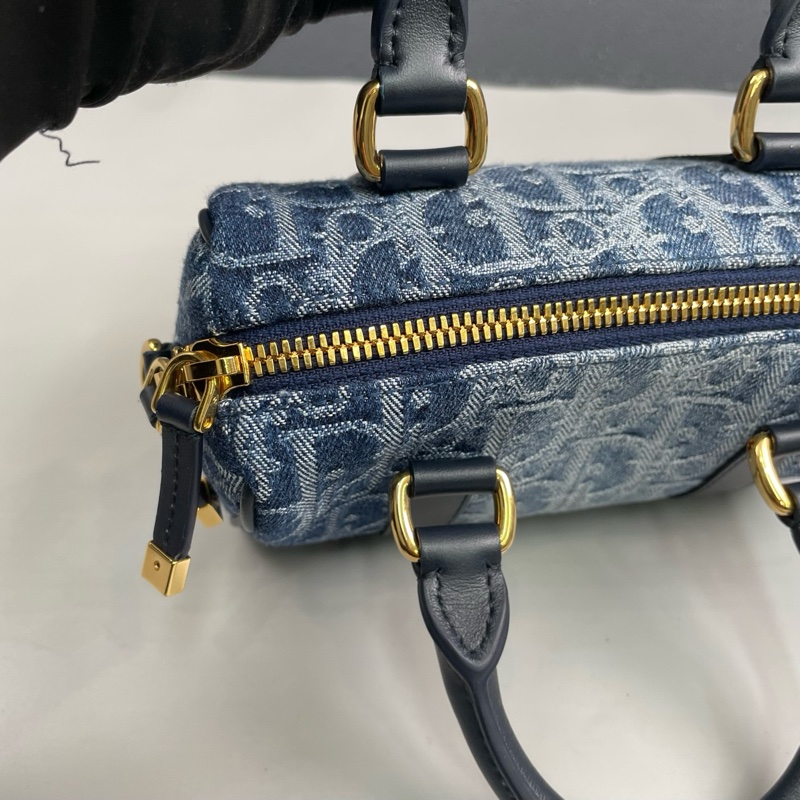 Dior迪奧 丹寧牛仔Groove迷你波士頓包 尺寸約16.5*9*7.5cm。-15