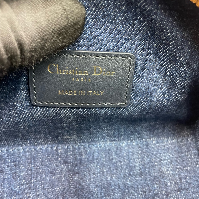 Dior迪奧 丹寧牛仔Groove迷你波士頓包 尺寸約16.5*9*7.5cm。-19