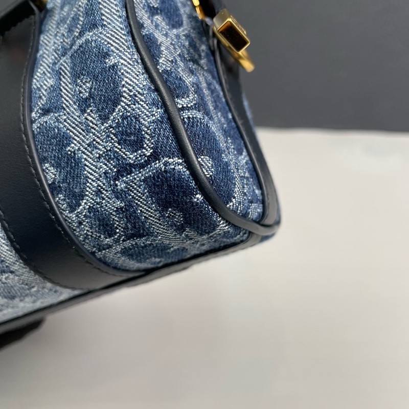 Dior迪奧 丹寧牛仔Groove迷你波士頓包 尺寸約16.5*9*7.5cm。-23