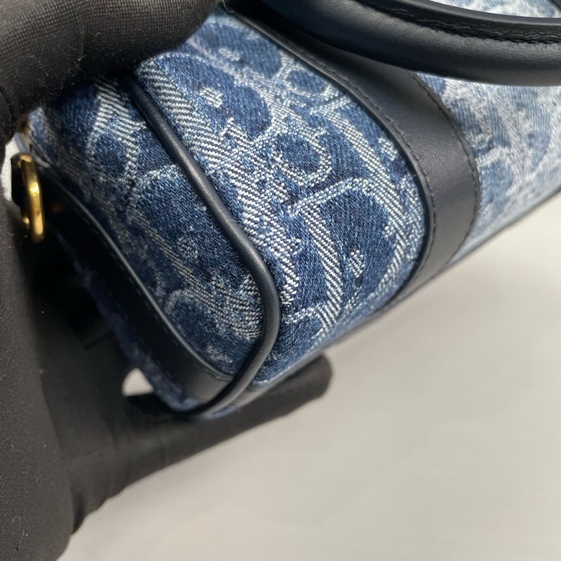 Dior迪奧 丹寧牛仔Groove迷你波士頓包 尺寸約16.5*9*7.5cm。-24