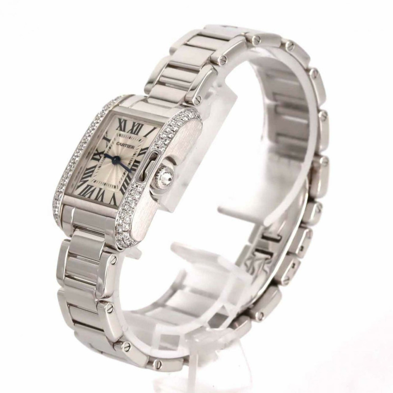 卡地亞 Tank Anglaise SM WG 2D WT100008 石英錶-1