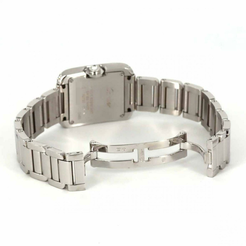 卡地亞 Tank Anglaise SM WG 2D WT100008 石英錶-5