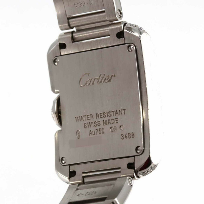 卡地亞 Tank Anglaise SM WG 2D WT100008 石英錶-6