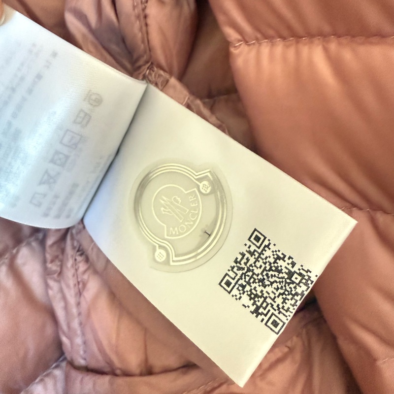 (現貨在台)Moncler raie 2碼羽絨粉色外套-8