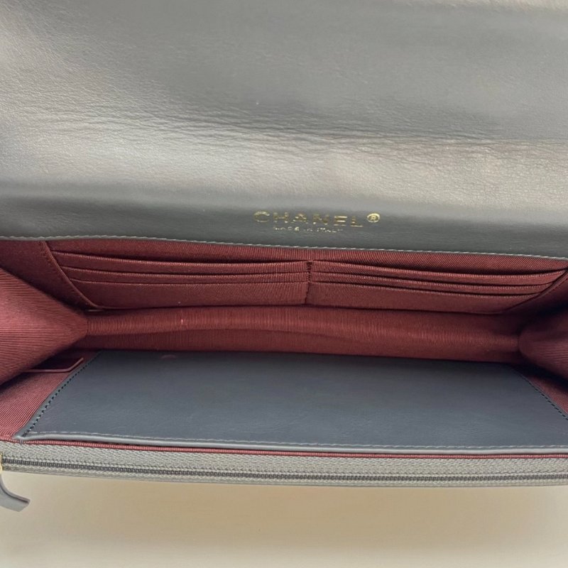 CHANEL漆皮WOC經典雙C扣肩背斜背鏈條包 26*14*6 98新配件保卡塵袋-5