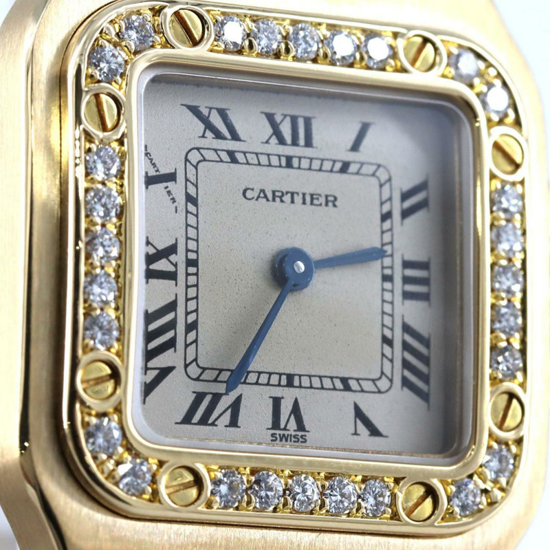 卡地亞 Santos Galbe SM YG D WM2001AA 石英錶-7