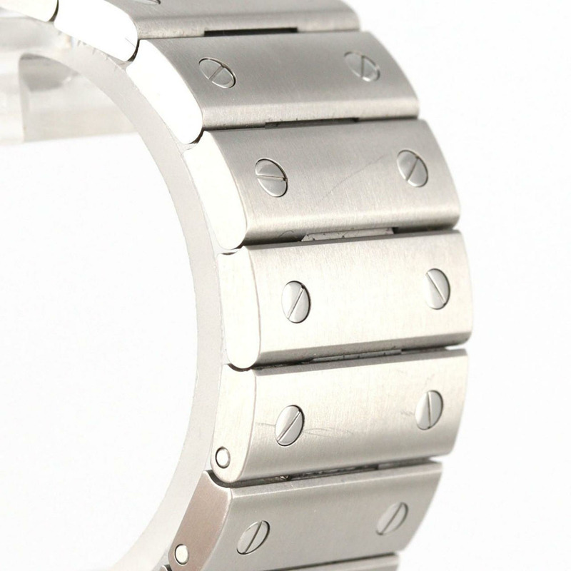 卡地亞 Santos de LM WSSA0062 不鏽鋼自動腕錶-5