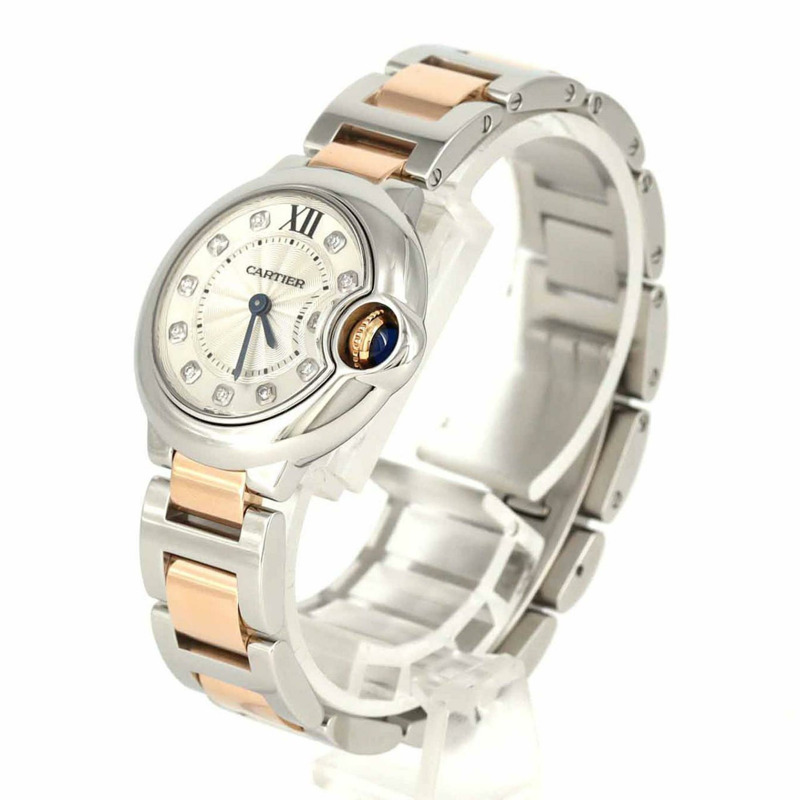 卡地亞 Ballon Bleu SM PG 組合 11P WE902030 SSxPG 石英錶-1