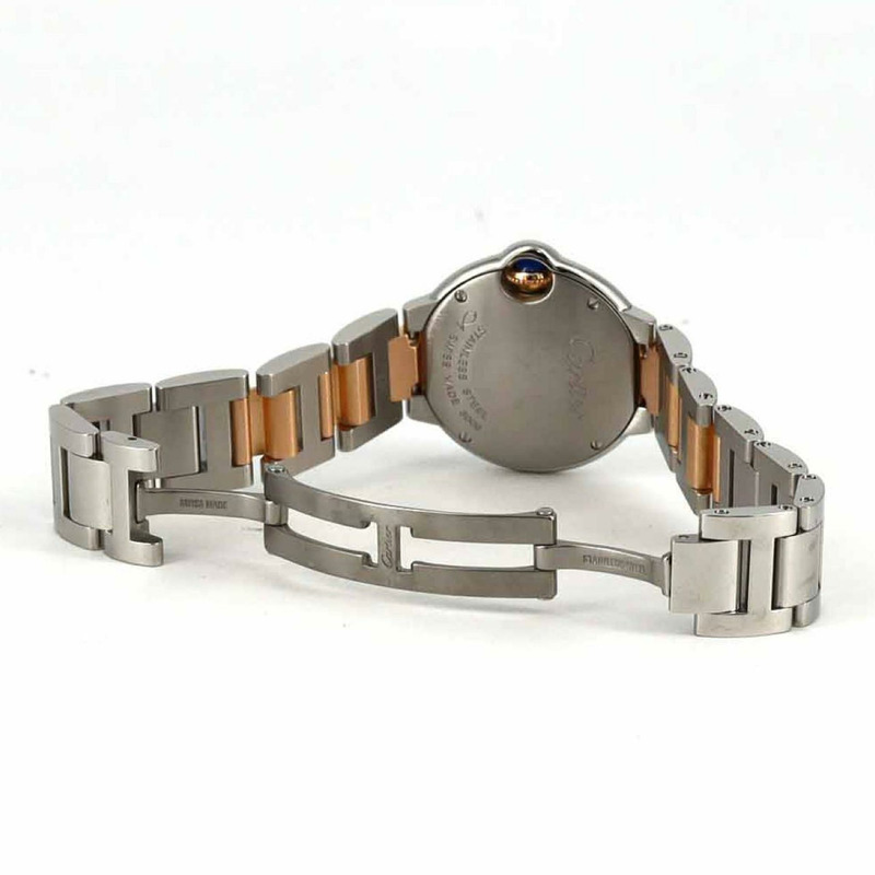 卡地亞 Ballon Bleu SM PG 組合 11P WE902030 SSxPG 石英錶-6