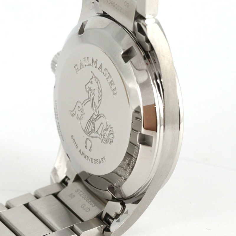 歐米茄 1957 三部曲 Railmaster 60 週年限量版 220.10.38.20.01.002 不鏽鋼自動腕錶-6