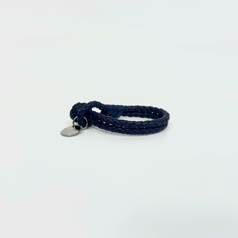 BV紫色編織雙環手環-2