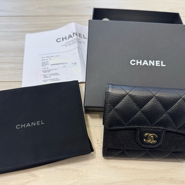 chanel 經典小珍珠雙C耳環-11