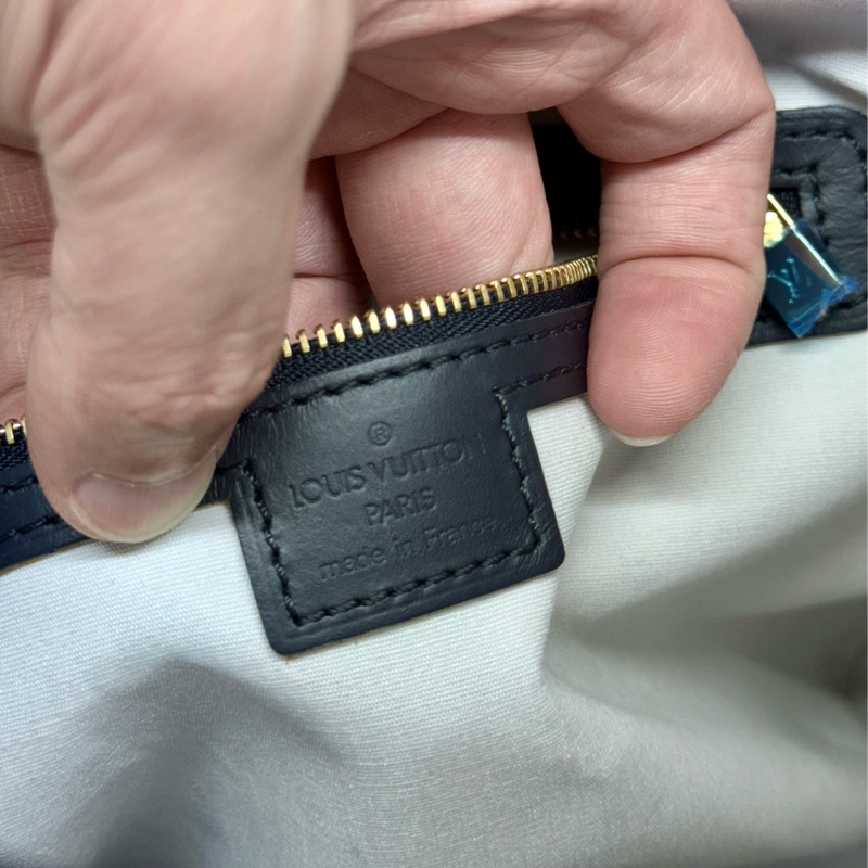 LV M92208 藍色單寧牛仔手提兩用琴譜包托特包-27