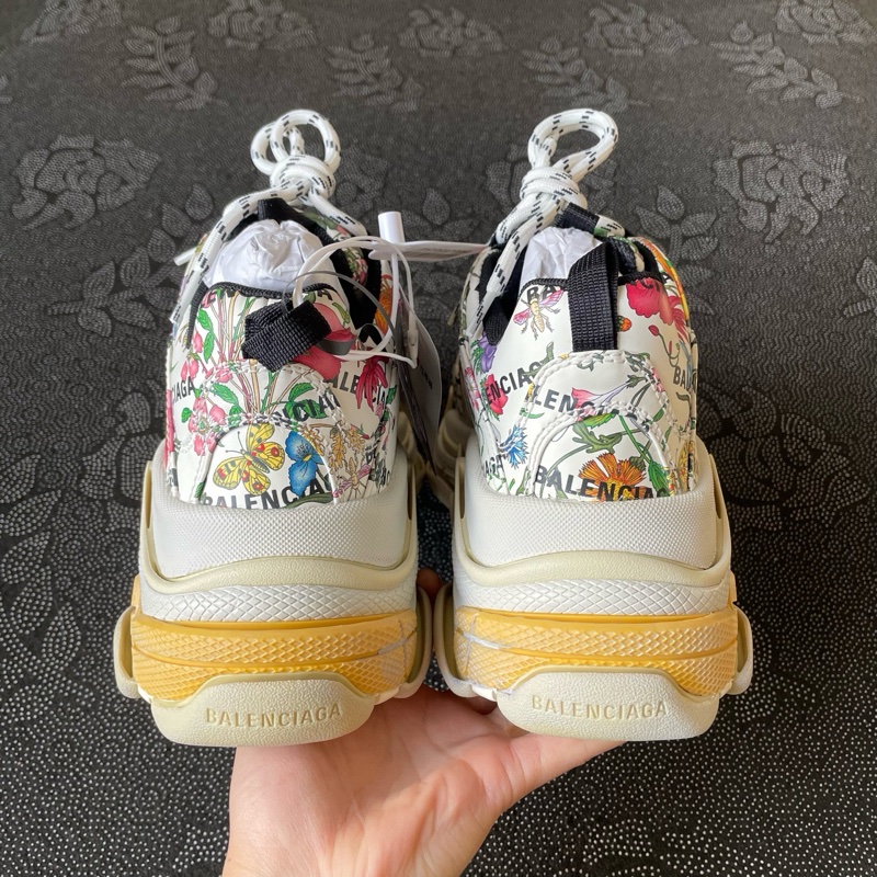 99新未使用過01917 巴黎世家triple x gucci花卉老爹鞋39碼-2